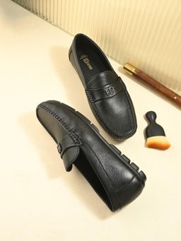 EGOSS - Men Black Loafers