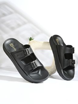 EGOSS - Men Black Sliders