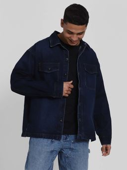 American Eagle - Men Blue Denim Shirt Jacket