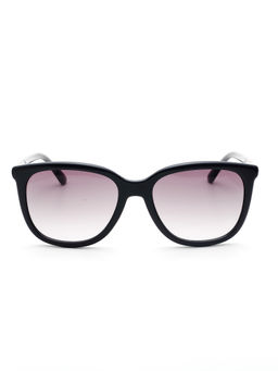 Bebe - Green Lens Rectangular Sunglass Full Rim Black Frame With Gradient