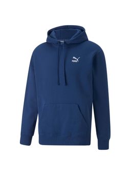 Puma - Classics Small Logo Mens Blue Hoodie