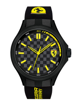 Scuderia Ferrari - Black Pit Crew Round Dial Analog Watch - 0830286