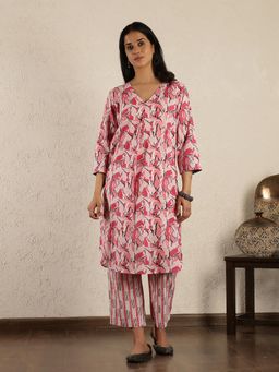 Spring Soul - Pink Sukoon Printed Co-Ord Set