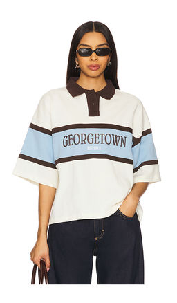 Araminta James - Georgetown Rugby Polo T-Shirt