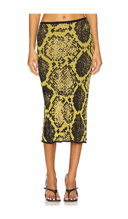 THE ATTICO - Python Midi Skirt