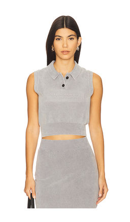 Alexander Wang - Polo Collar Vest With Embossed Logo