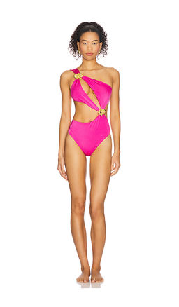 CINCIN - Orbit Orchid Cut Out One Piece Swimsuit