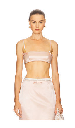 Courtney Zheng - Duchesse Silk Bralette Top