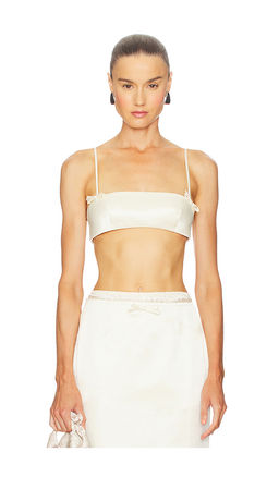Courtney Zheng - Duchesse Silk Bralette Top