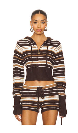 Dairy Boy - Surfside Striped Knit Zip Up