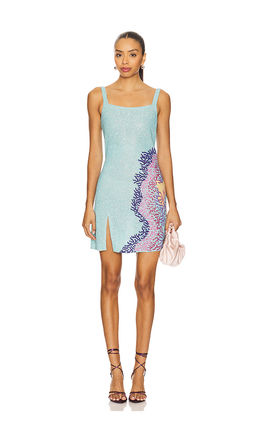 Oceanus - Adeline Reef Beaded Mini Dress