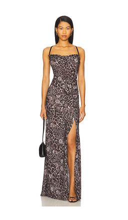 Free People - x Intimately FP Concrete Jungle Maxi Slip In Black Combo