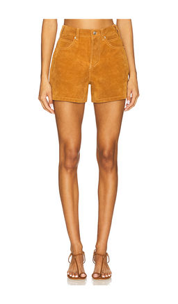 Free People - x We The Free Tippi Faux Suede Short In Dark Honey