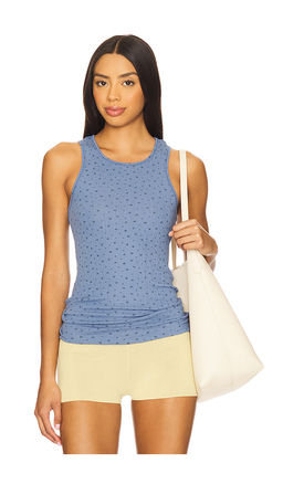 Free People - x Intimately FP Fresh In Love Printed Tank In Denim Combo