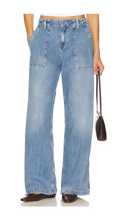 Good American - Lite Linen Denim Pants