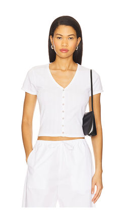 Goldie - Pointelle Short Sleeve Cardi