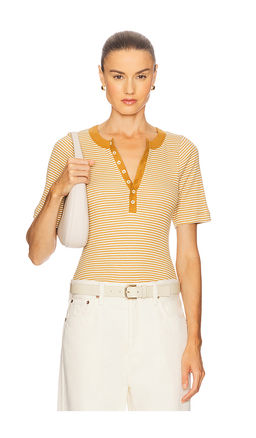 The Great - Baseline Henley Tee