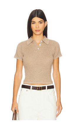Guest In Residence - Shrunken Cashmere Polo Top