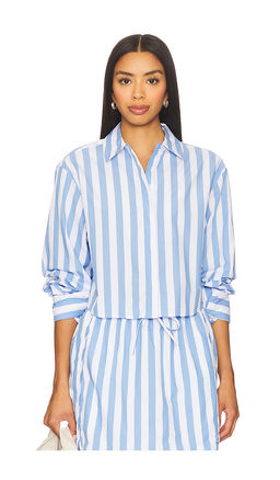 SIMKHAI - Renata Cropped Button Down Shirt