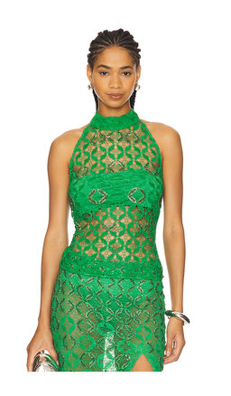 La Fuori - Mossy Meadow Halter Top