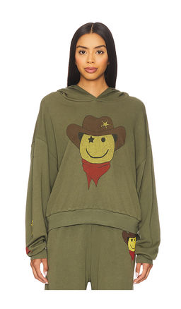 Lauren Moshi - Cowboy Happyface Pullover Hoodie