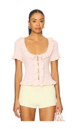 Majorelle - Kaomi Ruffle Knit Top