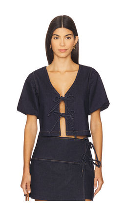 MINKPINK - Raya Tie Front Top