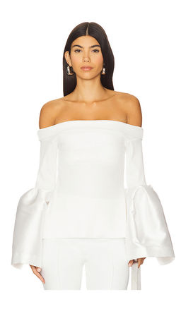 Marques ' Almeida - Mikado Rib Jersey Off The Shoulder Top