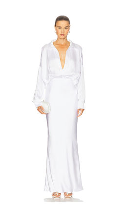 Norma Kamali - Super Oversized Boyfriend Nk Shirt Gown