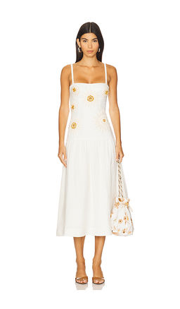 Patbo - Tropic Linen Midi Dress