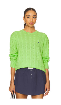 POLO RALPH LAUREN - Cable Wool Cashmere Crewneck Sweater