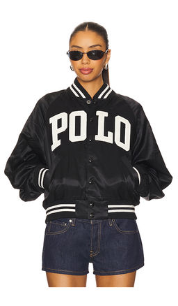 POLO RALPH LAUREN - Logo Satin Bomber Jacket