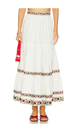 Rosewater House - Carnation Ruffle Skirt