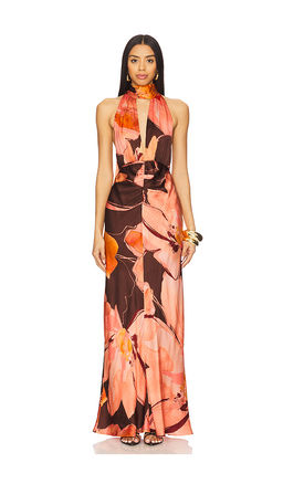 Shona Joy - Emerson Halter Neck Maxi Dress