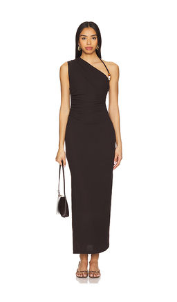 Shona Joy - Beau Gathered Asymmetrical Maxi Dress