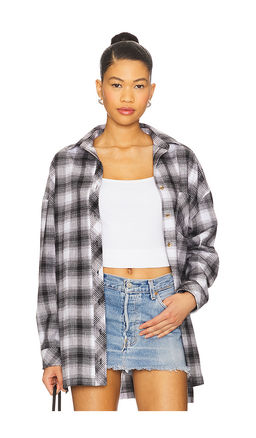 superdown - Audriana Oversized Flannel Shirt