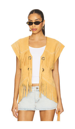 SPELL - Fearless Heart Suede Fringe Vest