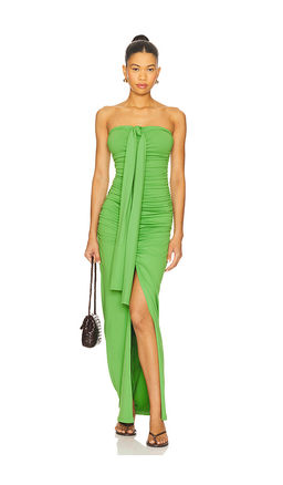 Susana Monaco - Center Gathered Tie With Slit Dress