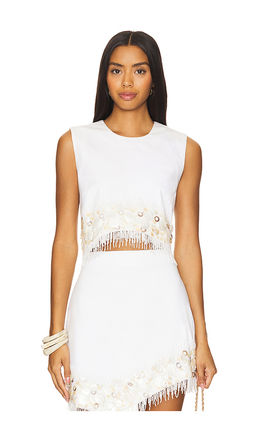 AMUR - Antonella Shell Beaded Top