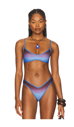 Weworewhat - Scoop Neck Tie Back Bikini Top