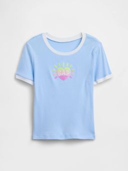 GAP - Blue Cotton Embellished T-Shirt