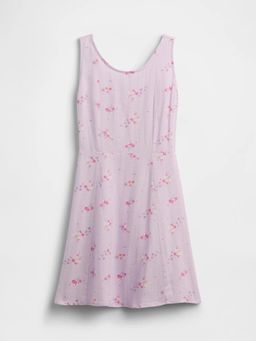 GAP - Purple Linen Blend Floral Dress