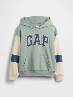 GAP - Green Cotton Blend Colorblock Hoodie