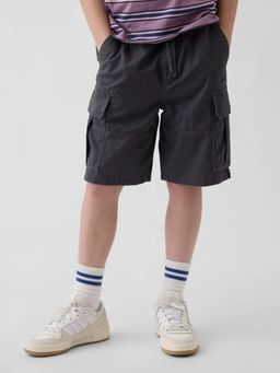GAP - Charcoal Cotton Solid Shorts