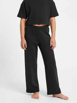 Alan Jones - Grey Cotton Blend Solid Pant