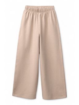 Alan Jones - Beige Cotton Blend Solid Pant