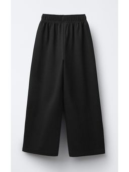 Alan Jones - Black Cotton Blend Solid Pant