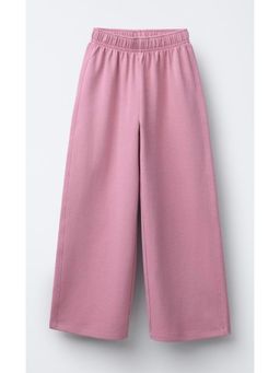 Alan Jones - Pink Cotton Blend Solid Pant