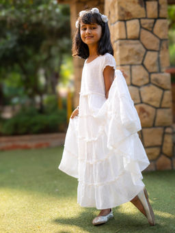 Caramel Kids - Fairy White Maxi Dress