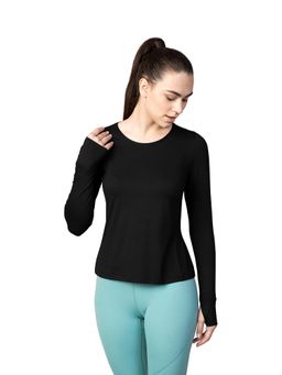 ENABL LIFE - Energize Long Sleeve Thumbhole Black T-Shirt